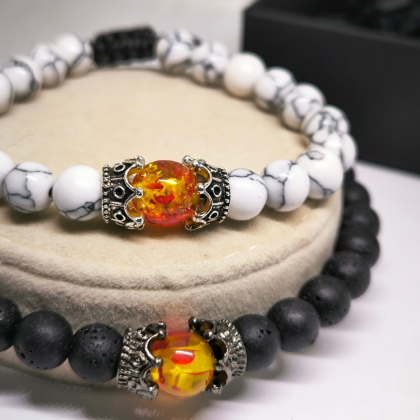 Kahevärviline eksklusiivse disainiga käevõrude komplekt