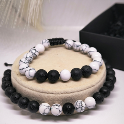 Kahevärviliste helmestega käevõrud reguleeritava kinnitusega