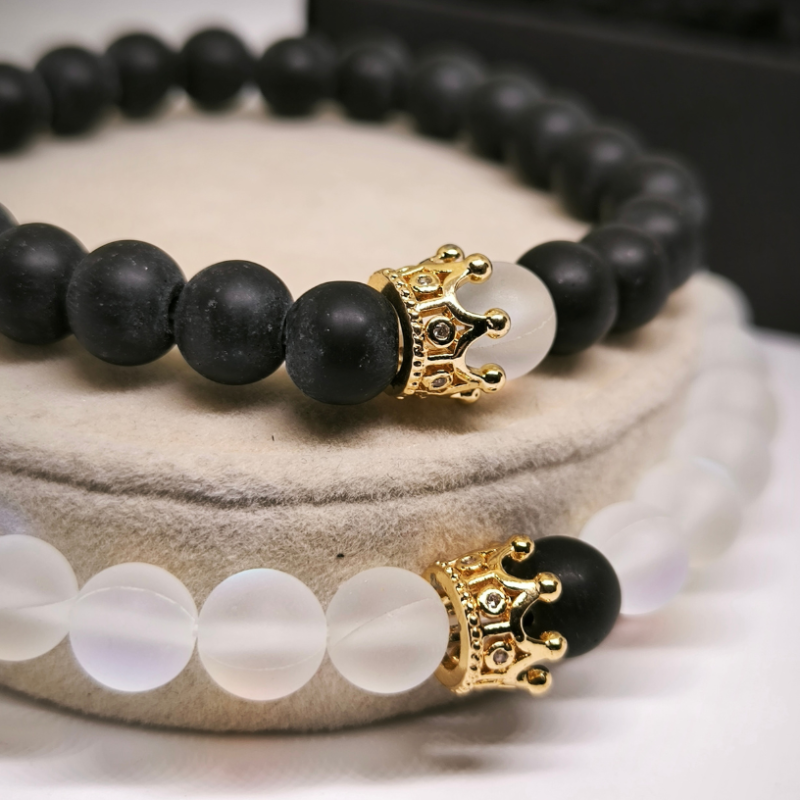 Paaridele mõeldud käevõrude komplekt "Kristall"