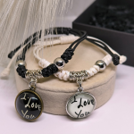 Eksklusiivse disainiga käevõrude komplekt paaridele