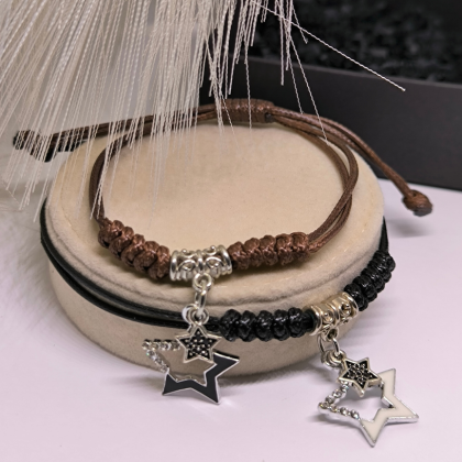 Reguleeritavad käevõrud metallist detailidega