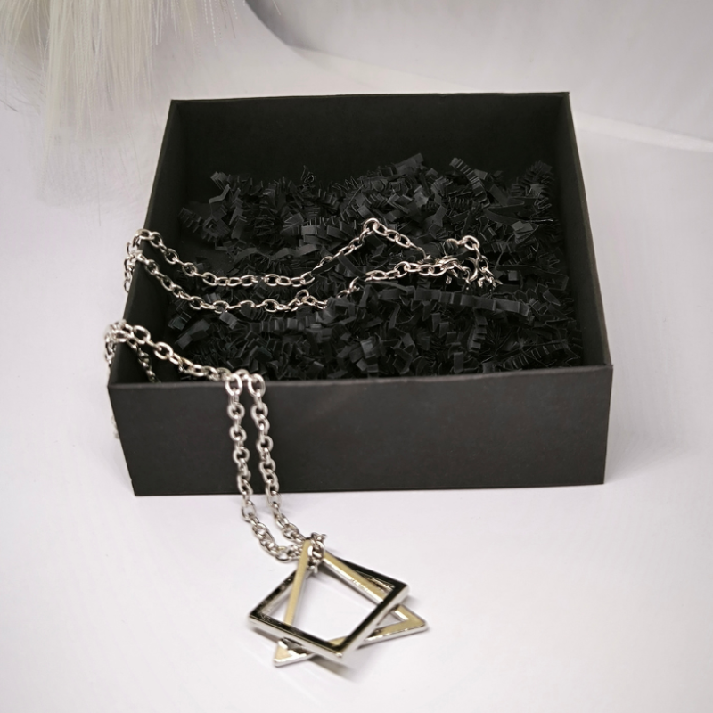 Hõbedane moodne unisex kaelakee ripats