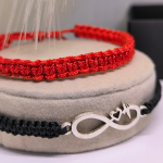 Kangast käevõrude komplekt lõpmatuse sümboliga