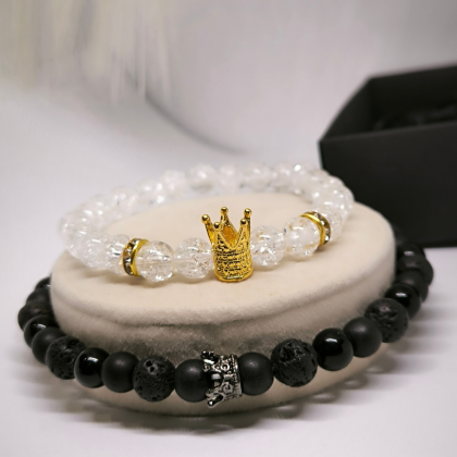 Käevõrude komplekt paaridele "Kroonid"