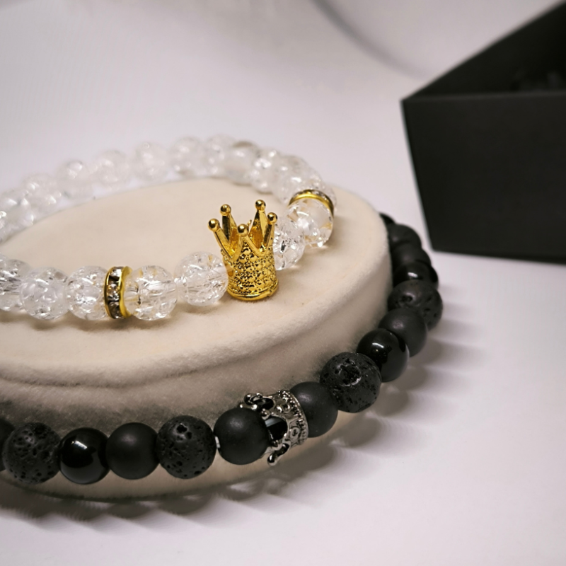 Käevõrude komplekt paaridele "Kroonid"