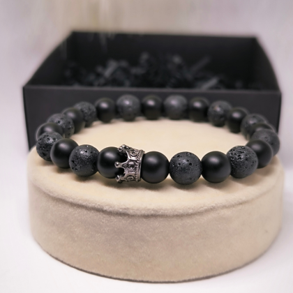 Must meeste laavakivi käevõru