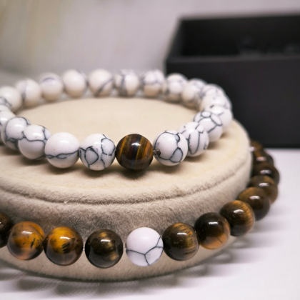 Loodusliku kivi käevõrude komplekt ''Kaugus''