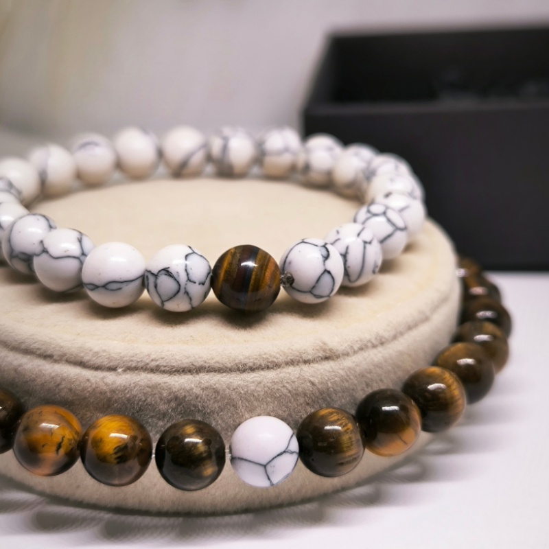 Loodusliku kivi käevõrude komplekt ''Kaugus''