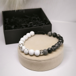 Onyxist helmestega energiakäevõru