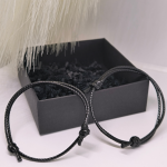 Mustade kangast käevõrude komplekt