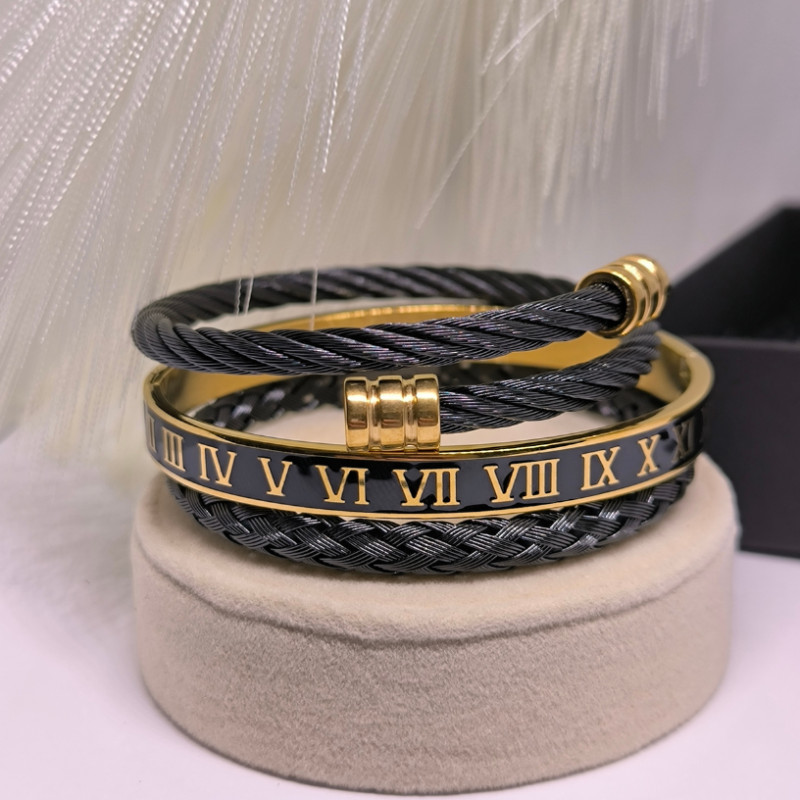 Nooruslikud roostevabast terasest meeste käevõrud