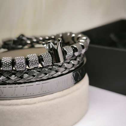 Minimalistlik meeste käevõrude komplekt