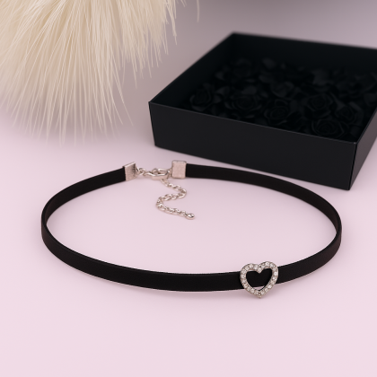 Luksuslik südamekujundusega kaelakee