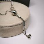 Luksuslik hõbedane "Tennis" käevõru