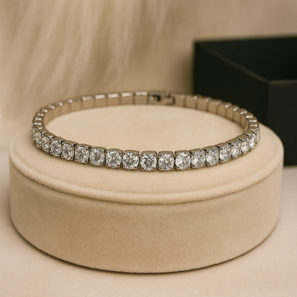 Elegantne läikiv "Tennis" käevõru