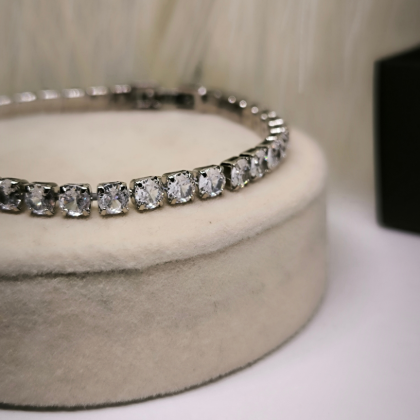 Elegantne läikiv "Tennis" käevõru