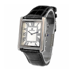 Krokodillinahast rihmaga kaunistatud kell