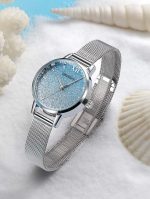 Kvartsist kell läikiva sihverplaadiga