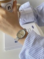 Naiste hõbedane roostevabast terasest kell "Klassika"