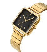 Naiste kuldne roostevabast terasest kell