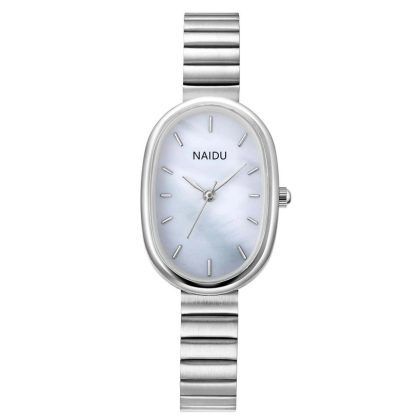 Naiste hõbedane roostevabast terasest kell "Klassika"