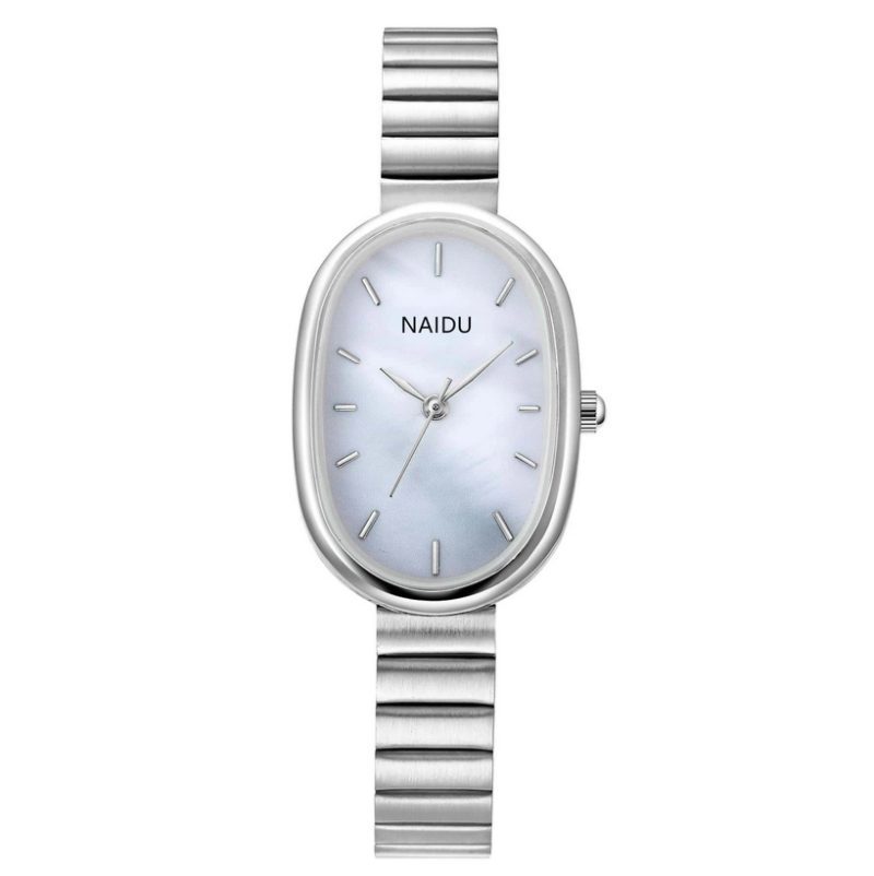 Naiste hõbedane roostevabast terasest kell "Klassika"