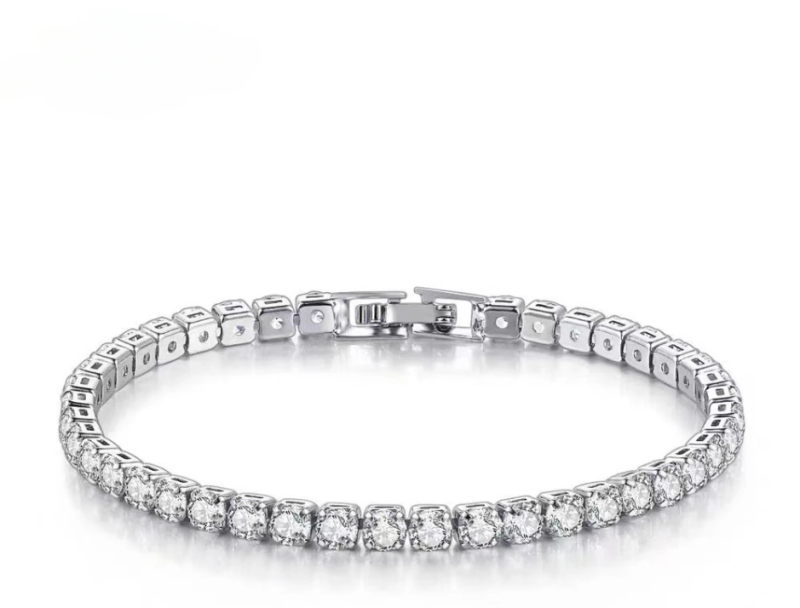 Elegantne läikiv "Tennis" käevõru