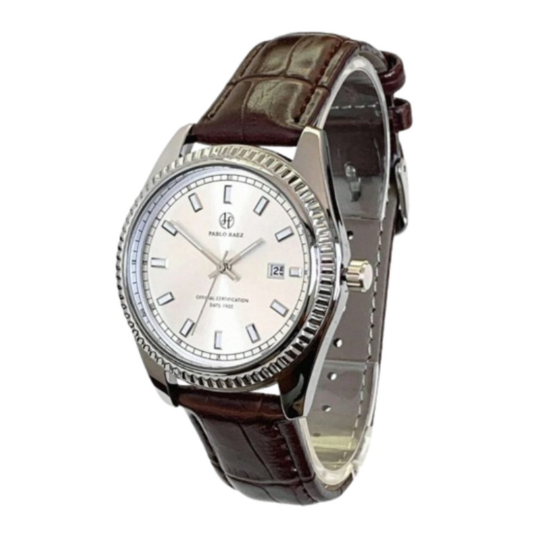 Pruun käevõru kaunistusega kell