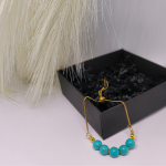 Stiilne käevõru sinise howliidiga „Elegance Blue“