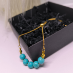 Stiilne käevõru sinise howliidiga „Elegance Blue“