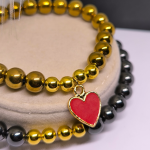 Käevõrud paaridele hematiidiga „Südamete harmoonia“