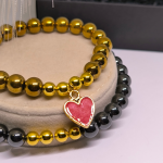 Käevõrud paaridele hematiidiga „Südamete harmoonia“