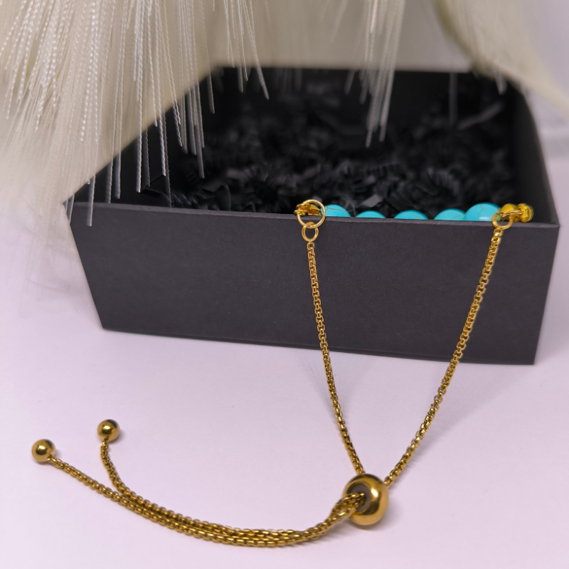 Stiilne käevõru sinise howliidiga „Elegance Blue“