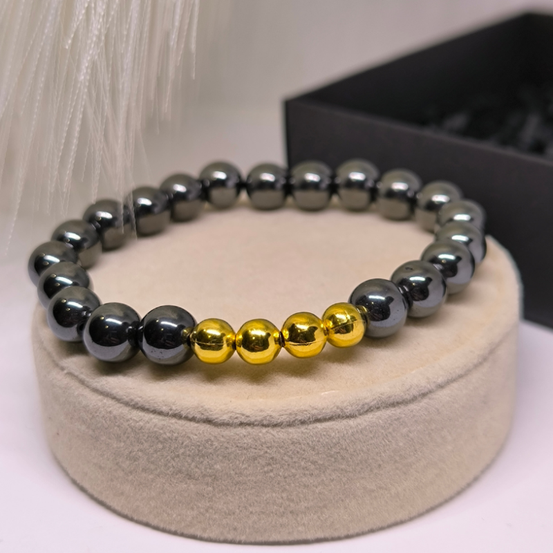 Käevõrud paaridele hematiidiga „Südamete harmoonia“