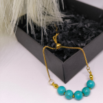 Stiilne käevõru sinise howliidiga „Elegance Blue“