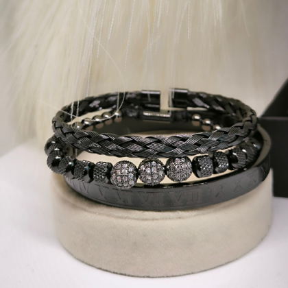 Stiilne käevõrude komplekt "Modernne klassika"