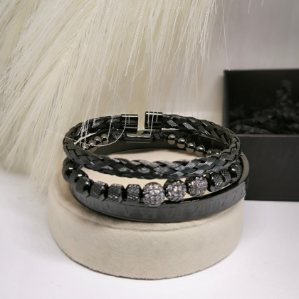 Stiilne käevõrude komplekt "Modernne klassika"