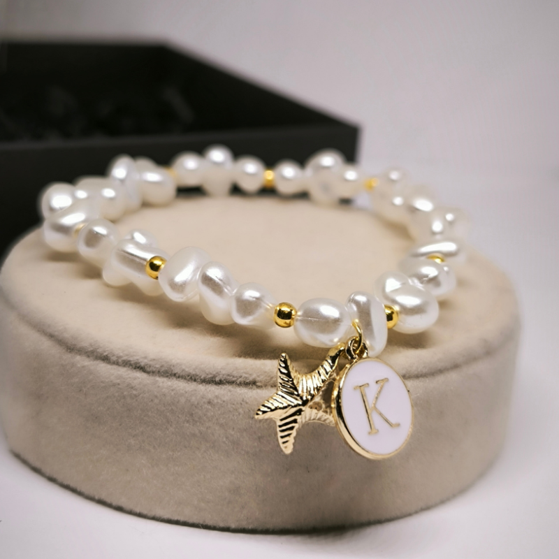 Käsitsi valmistatud käevõru "Mere pärlid"