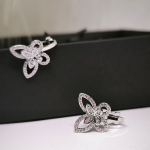 Kõrvarõngad-klipsid „Kristallliblikas“