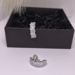 Kõrvarõngad - klambrid „Valge sära“