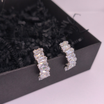 Kõrvarõngad - klambrid „Valge sära“