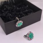Klipskõrvarõngad „Smaragdimuinasjutt“
