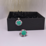 Klipskõrvarõngad „Smaragdimuinasjutt“