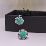 Klipskõrvarõngad „Smaragdimuinasjutt“