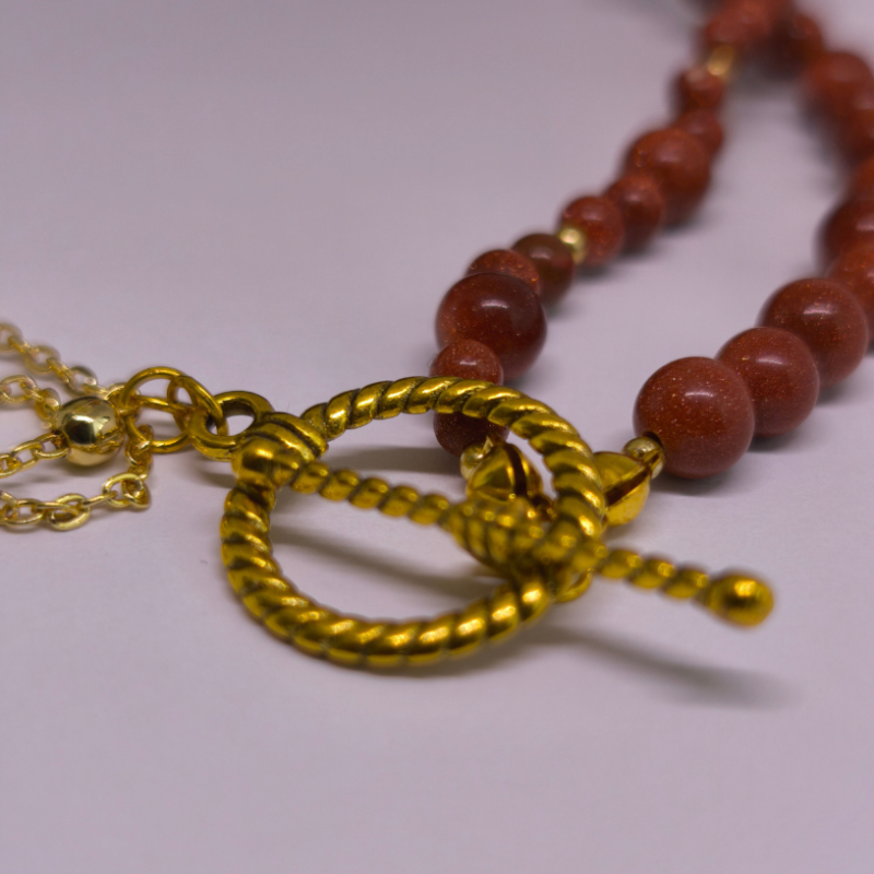 Käsitöö kaelakee „Kuldne koidik“