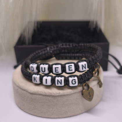 Paaride käevõrude komplekt „Südame võti“