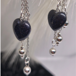 Käsitöö kõrvarõngad „Öö sära“