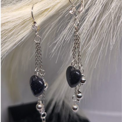 Käsitöö kõrvarõngad „Öö sära“