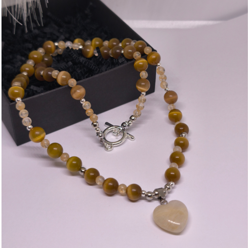 Käsitsi valmistatud kaelakee „Päikesesära“