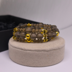 Käsitsi valmistatud käevõru „Suitsune sära“